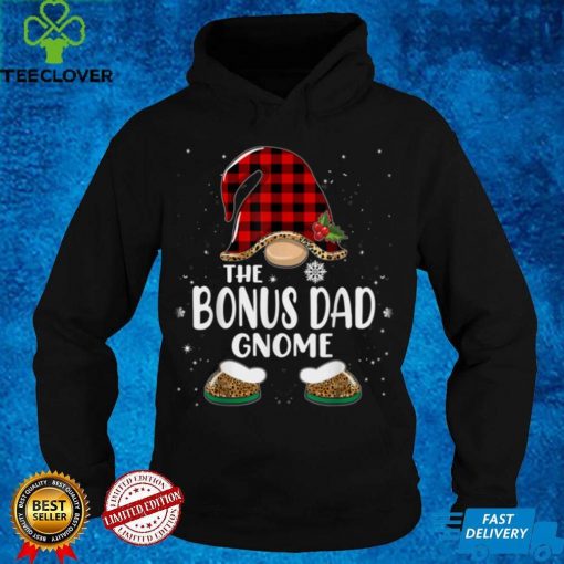 Official Official Official Bonus Dad Gnome Buffalo Plaid Matching Family Christmas Sweater Shirt