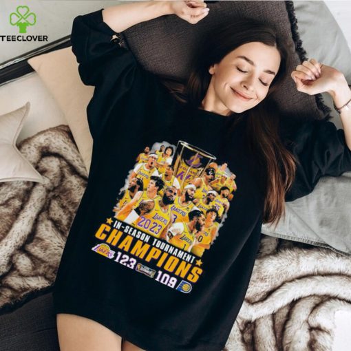 Official Official Official NBA In Season Tournament Champions 2023 Los Angeles Lakers 123 109 Indiana Pacers Shirt