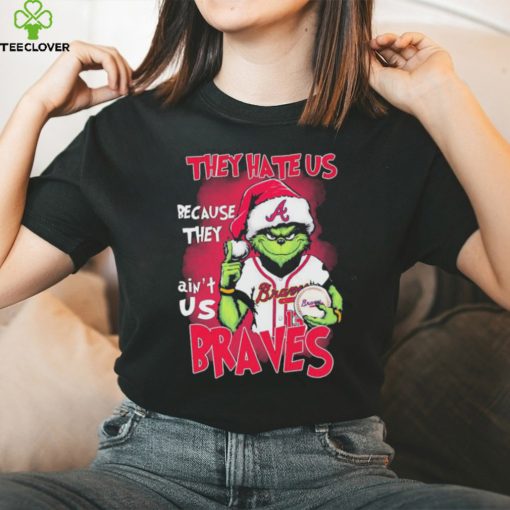 Official Official Official The Grinch They Hate Us Because They Ain’t Us Atlanta Braves Christmas Shirt
