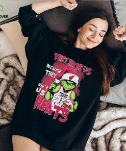 Official Official Official They Hate Us Miami Heat Basketball Santa Grinch Christmas Shirt