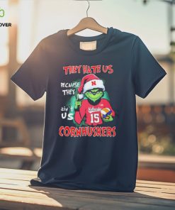 Official Official Official They Hate Us Nebraska Women’s Volleyball Santa Grinch Christmas Shirt