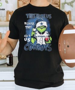 Official Official Santa Grinch Christmas Football They Hate Us Because They Ain’t Us Dallas Cowboys Shirt