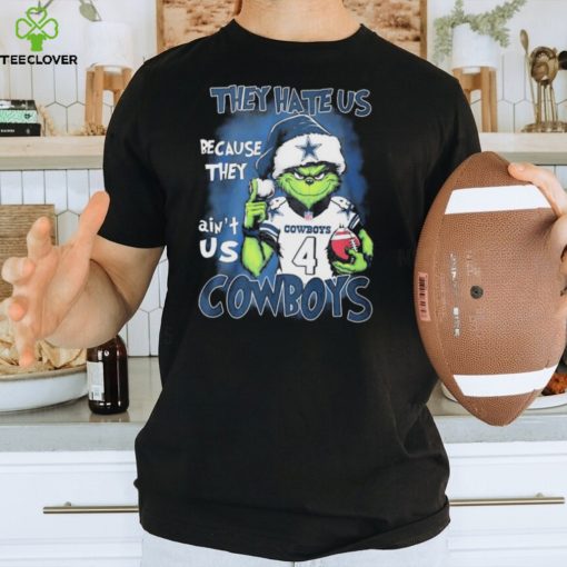 Official Official Santa Grinch Christmas Football They Hate Us Because They Ain’t Us Dallas Cowboys Shirt