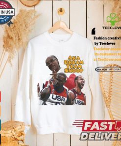 Official Official Snoop Dogg LeBron James And Stephen Curry Aka Dream Team Snoop Paris 2024 Shirt