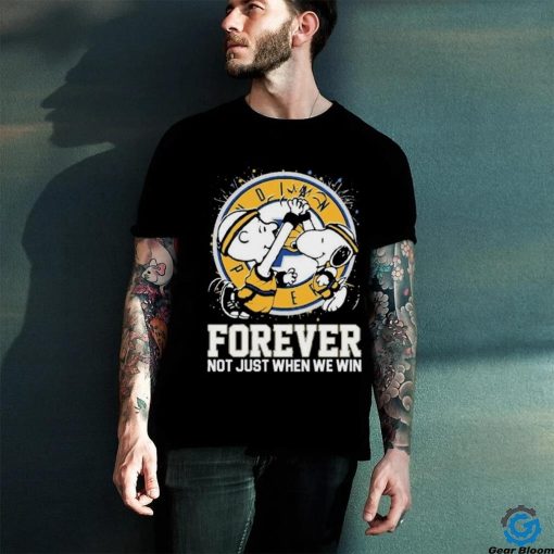 Official Official Snoopy And Charlie Brown Indiana Pacers Forever Not Just When We Win Shirt