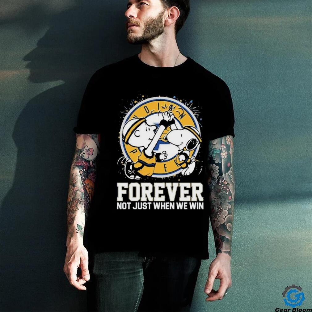 Official Official Snoopy And Charlie Brown Indiana Pacers Forever Not Just When We Win Shirt Official Official Snoopy And Charlie Brown Indiana Pacers Forever Not Just When We Win Shirt