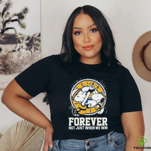 Official Official Snoopy And Charlie Brown Indiana Pacers Forever Not Just When We Win Shirt