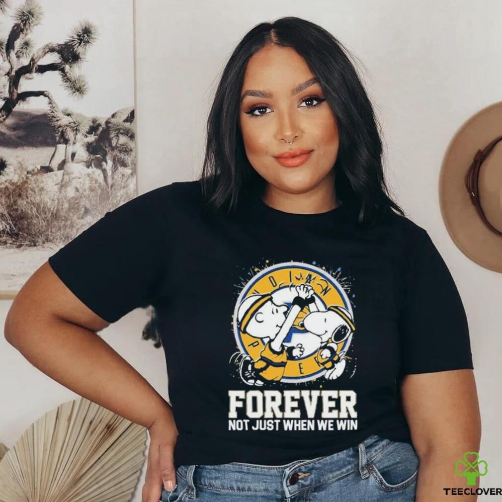 Official Official Snoopy And Charlie Brown Indiana Pacers Forever Not Just When We Win Shirt Official Official Snoopy And Charlie Brown Indiana Pacers Forever Not Just When We Win Shirt