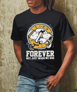 Official Official Snoopy And Charlie Brown Indiana Pacers Forever Not Just When We Win Shirt