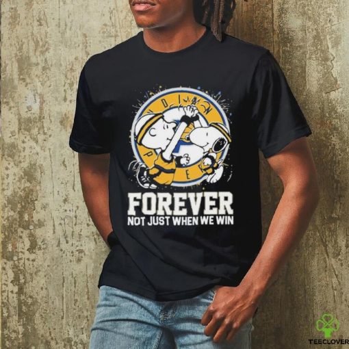 Official Official Snoopy And Charlie Brown Indiana Pacers Forever Not Just When We Win Shirt