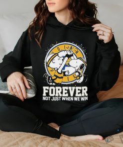 Official Official Snoopy And Charlie Brown Indiana Pacers Forever Not Just When We Win Shirt