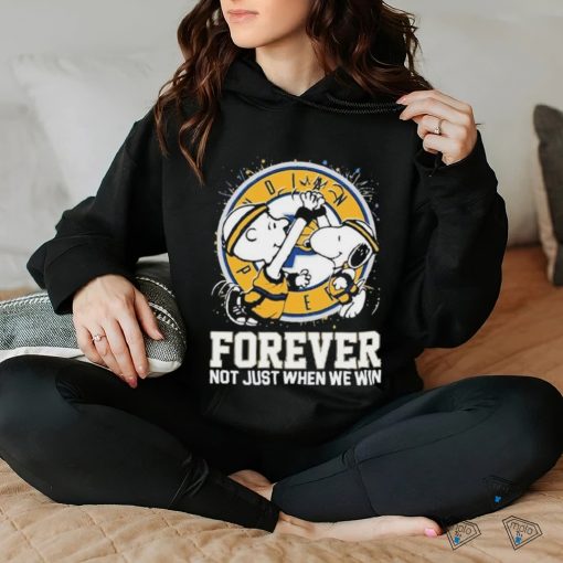 Official Official Snoopy And Charlie Brown Indiana Pacers Forever Not Just When We Win Shirt