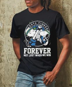 Official Official Snoopy And Charlie Brown Minnesota Timberwolves Forever Not Just When We Win Shirt