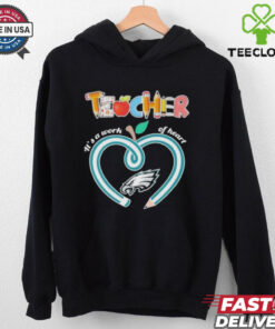 Official Official Teacher It’s A Work Of Heart Philadelphia Eagles Shirt