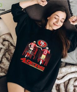 Official Official The 49ers 2023 Playoff Joe Montana And Brock Purdy Signatures Shirt