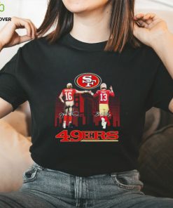 Official Official The 49ers 2023 Playoff Joe Montana And Brock Purdy Signatures Shirt
