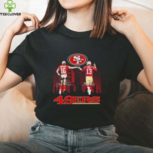Official Official The 49ers 2023 Playoff Joe Montana And Brock Purdy Signatures Shirt