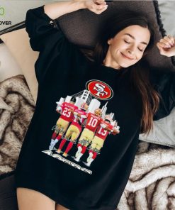 Official Official The 49ers 2023 Playoff Mccaffrey Samuel Garoppolo And Purdy Signatures Shirt