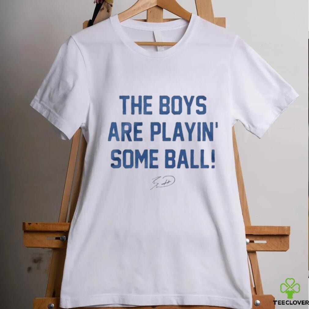 Official Official The Boys Are Playin’ Some Ball Women’s Ringer Shirt Official Official The Boys Are Playin’ Some Ball Women’s Ringer Shirt