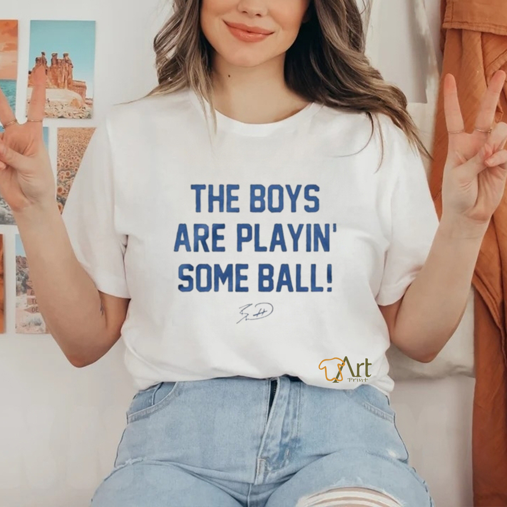 Official Official The Boys Are Playin’ Some Ball Women’s Ringer Shirt Official Official The Boys Are Playin’ Some Ball Women’s Ringer Shirt