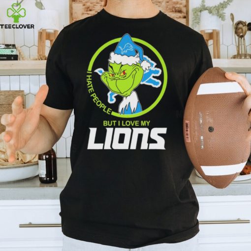 Official Official The Grinch I Hate People But I Love My Detroit Lions 2023 Shirt