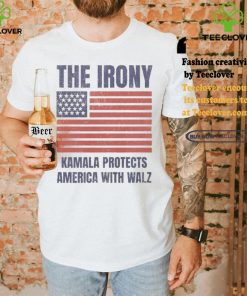 Official Official The Irony Kamala Protects America With Walz American Flag Shirt 3 Official Official The Irony Kamala Protects America With Walz American Flag Shirt