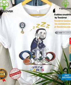 Official Official USA Basketball Gold Stephen Curry Olympic Paris 2024 Nuit Nuit Shirt