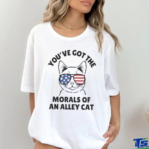 Official Official You’Ve Got The Morals Of An Alley Cat Glasses T Shirt