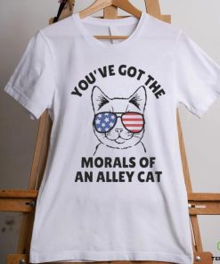 Official Official You’Ve Got The Morals Of An Alley Cat Glasses T Shirt