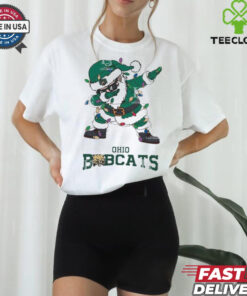 Official Ohio Bobcats Dabbing Santa Claus Ugly Christmas Light shirt
