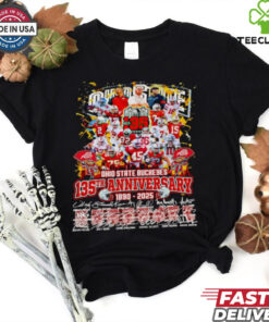 Official Ohio State Buckeyes 135th Anniversary 1890 2025 signatures shirt