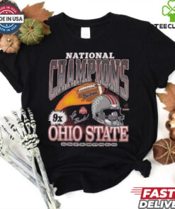 Official Ohio State Buckeyes 2024 CFP 9X National Champions Go Bucks 1942 2024 Helmet t shirt