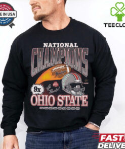 Official Ohio State Buckeyes 2024 CFP 9X National Champions Go Bucks 1942 2024 Helmet t shirt