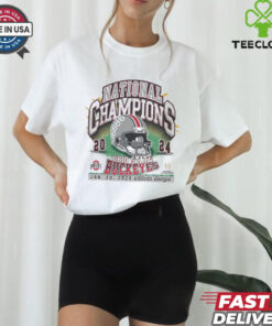 Official Ohio State Buckeyes 2024 CFP National Championship Jan 20 2024 Atlanta Georgia Helmet t shirt