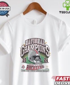 Official Ohio State Buckeyes 2024 CFP National Championship Jan 20 2024 Atlanta Georgia Helmet t shirt
