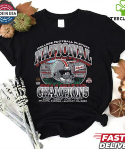 Official Ohio State Buckeyes 2024 College Football Playoff National Champions Atlanta Georgia Jan 20 2025 Helmet t shirt