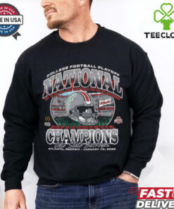 Official Ohio State Buckeyes 2024 College Football Playoff National Champions Atlanta Georgia Jan 20 2025 Helmet t shirt