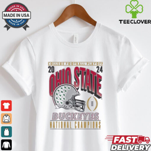 Official Ohio State Buckeyes 2024 College Football Playoff National Champions Big Helmet t shirt