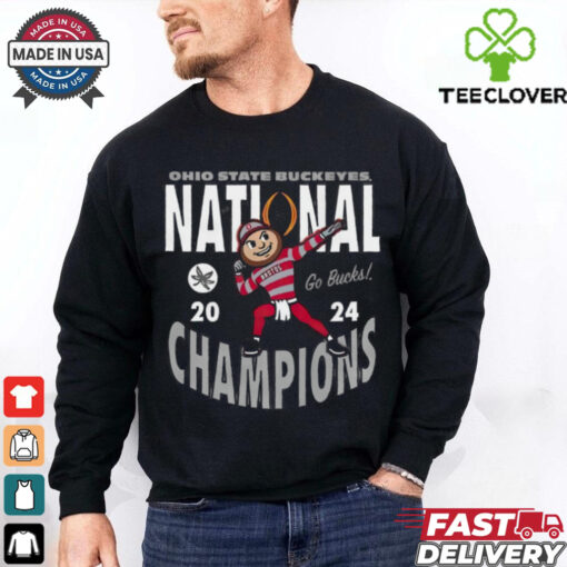 Official Ohio State Buckeyes 2024 Football CFP National Champions Brutus Go Bucks t shirt