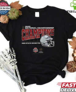 Official Ohio State Buckeyes 2025 College Football National Champions Vintage Style With Helmet Unisex T Shirt