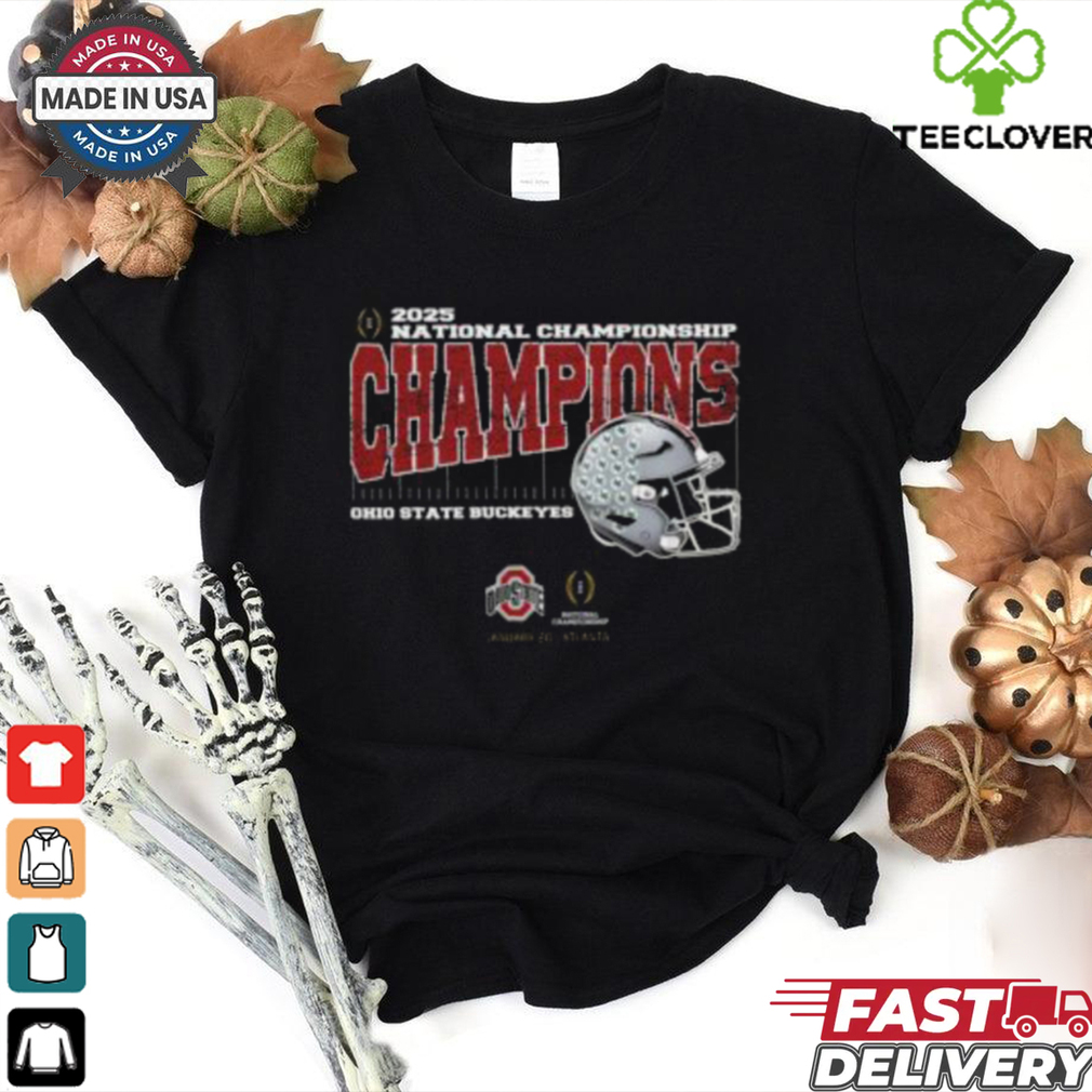 Official Ohio State Buckeyes 2025 College Football National Champions Vintage Style With Helmet Unisex T Shirt Official Ohio State Buckeyes 2025 College Football National Champions Vintage Style With Helmet Unisex T Shirt