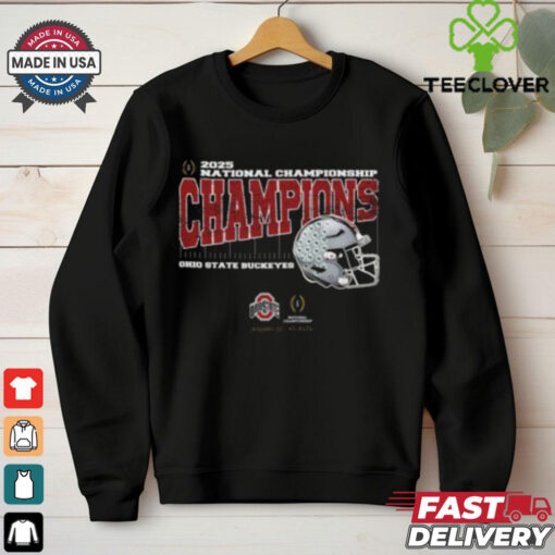 Official Ohio State Buckeyes 2025 College Football National Champions Vintage Style With Helmet Unisex T Shirt