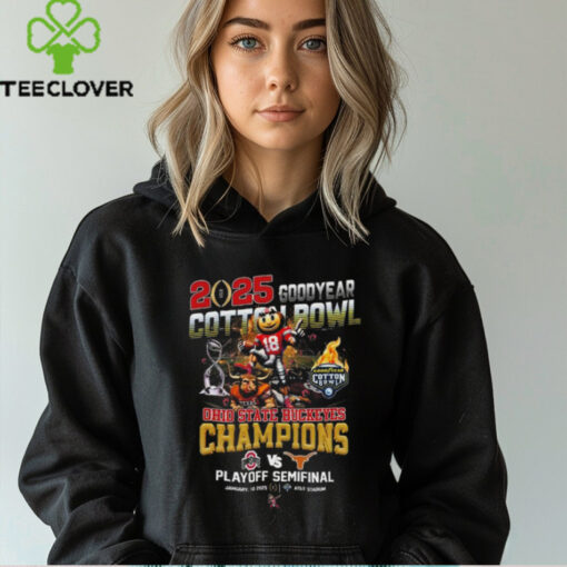Official Ohio State Buckeyes Beat Texas Longhorns 2025 Goodyear Champions Playoff Semifinal Shirt