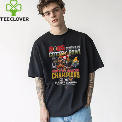Official Ohio State Buckeyes Beat Texas Longhorns 2025 Goodyear Champions Playoff Semifinal Shirt