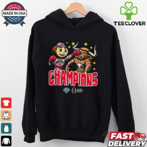 Official Ohio State Buckeyes Beats Texas Longhorns Mascot Goodyear Cotton Bowl 2024 2025 CFP On Jan 10th 2025 At Arlington Texas T Shirts