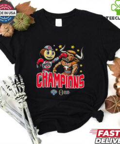 Official Ohio State Buckeyes Beats Texas Longhorns Mascot Goodyear Cotton Bowl 2024 2025 CFP On Jan 10th 2025 At Arlington Texas T Shirts