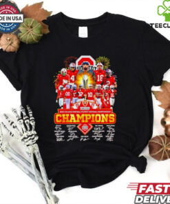 Official Ohio State Buckeyes CFP 2025 National Champions all team signature shirt