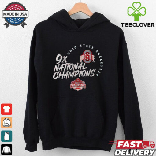 Official Ohio State Buckeyes College Football 9X National Champions 2024 Win Notre Dame Fighting Irish t shirt