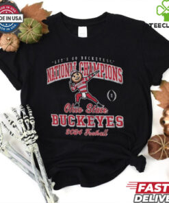 Official Ohio State Buckeyes College Football Playoff 2024 Let’s Go Buckeyes National Champions Mascot t shirt