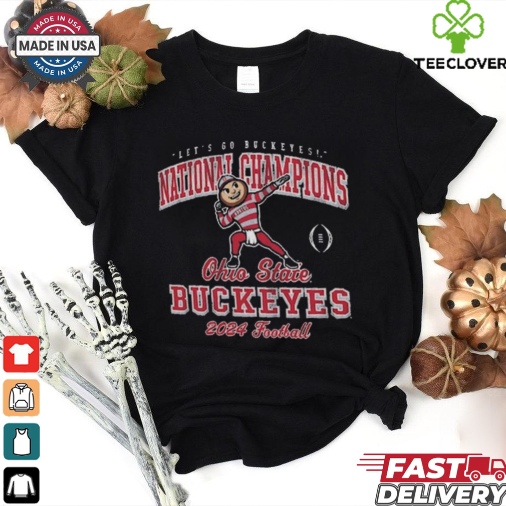 Official Ohio State Buckeyes College Football Playoff 2024 Let’s Go Buckeyes National Champions Mascot t shirt Official Ohio State Buckeyes College Football Playoff 2024 Let’s Go Buckeyes National Champions Mascot t shirt